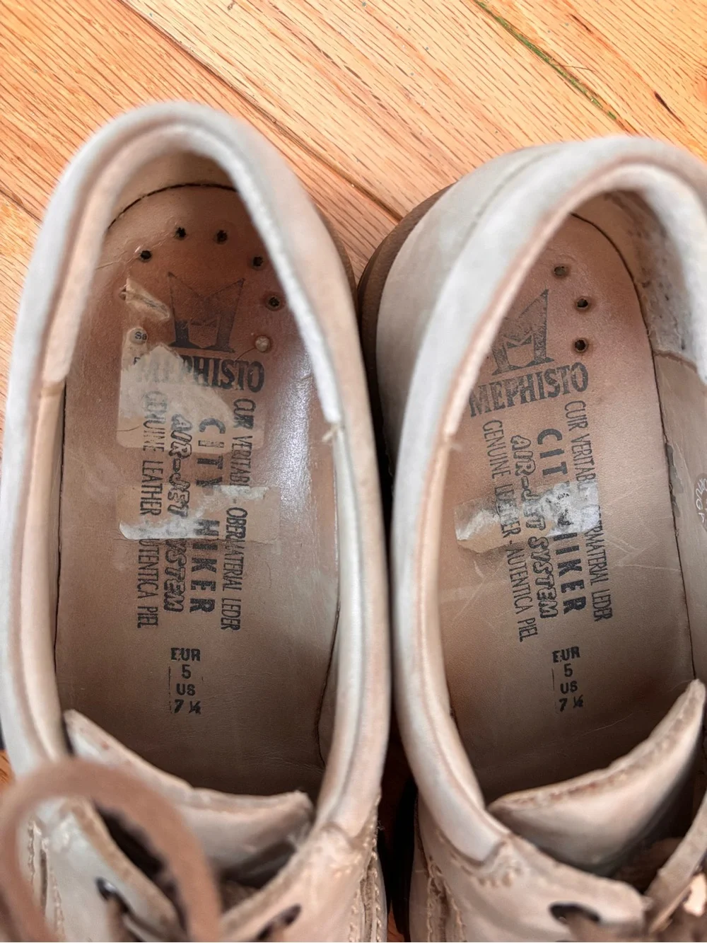 Mephisto City Hiker Nubuck Comfort Walking Oxfords US 7.5